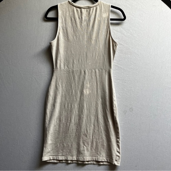 Modern Revival Tie Dye Cream Sleeveless Dress Sz S - Picture 3 of 12